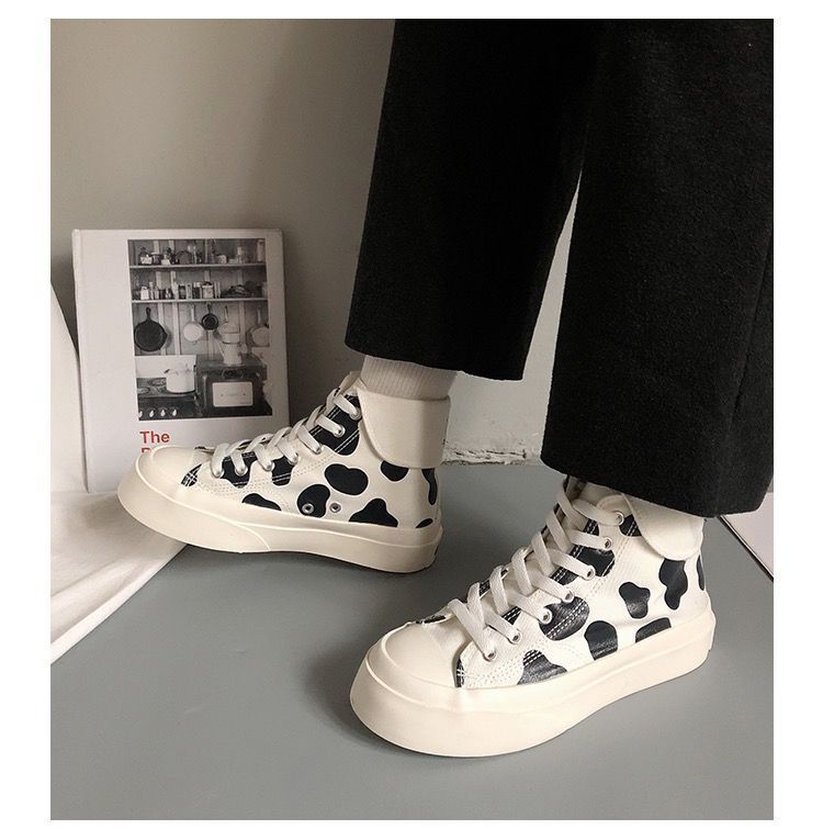 Kawaii Fashion Cow Print Shoes FY006