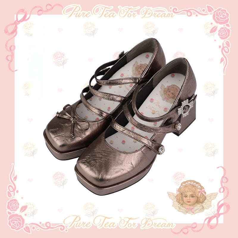 Sweet Angel Cute Kawaii Heels Lolita Shoes ON615