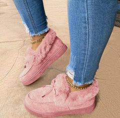 Winter Thick-soled Warm Fur Cotton Shoes Loafers