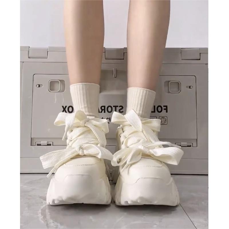 Sweet Stylish Chic White Bow Sneakers ON875