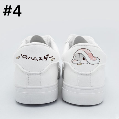 White Kawaii Ainmal Sneakers