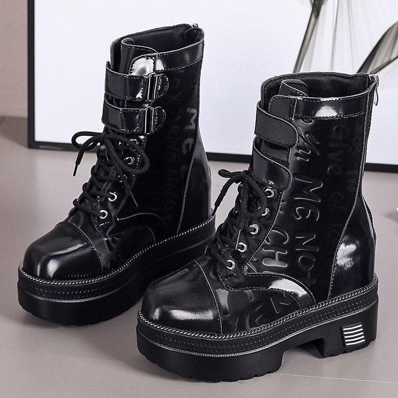 Platform Breathable Chunky Short Boots SS0798