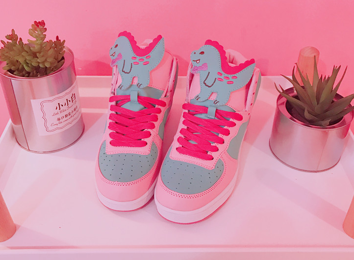 Cute Macaron Pink Shoes