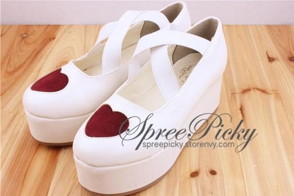 J-Fashion Harajuku Lolita Comfortable Low-cut Platform Shoes