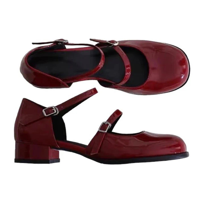 Vintage Red Mary Jane Sandals