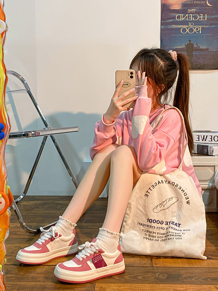 Ulzzang Pink Mars Sneakers BE962
