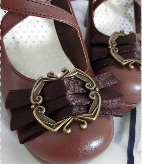4 colors Lolita Princess Bow Shoes