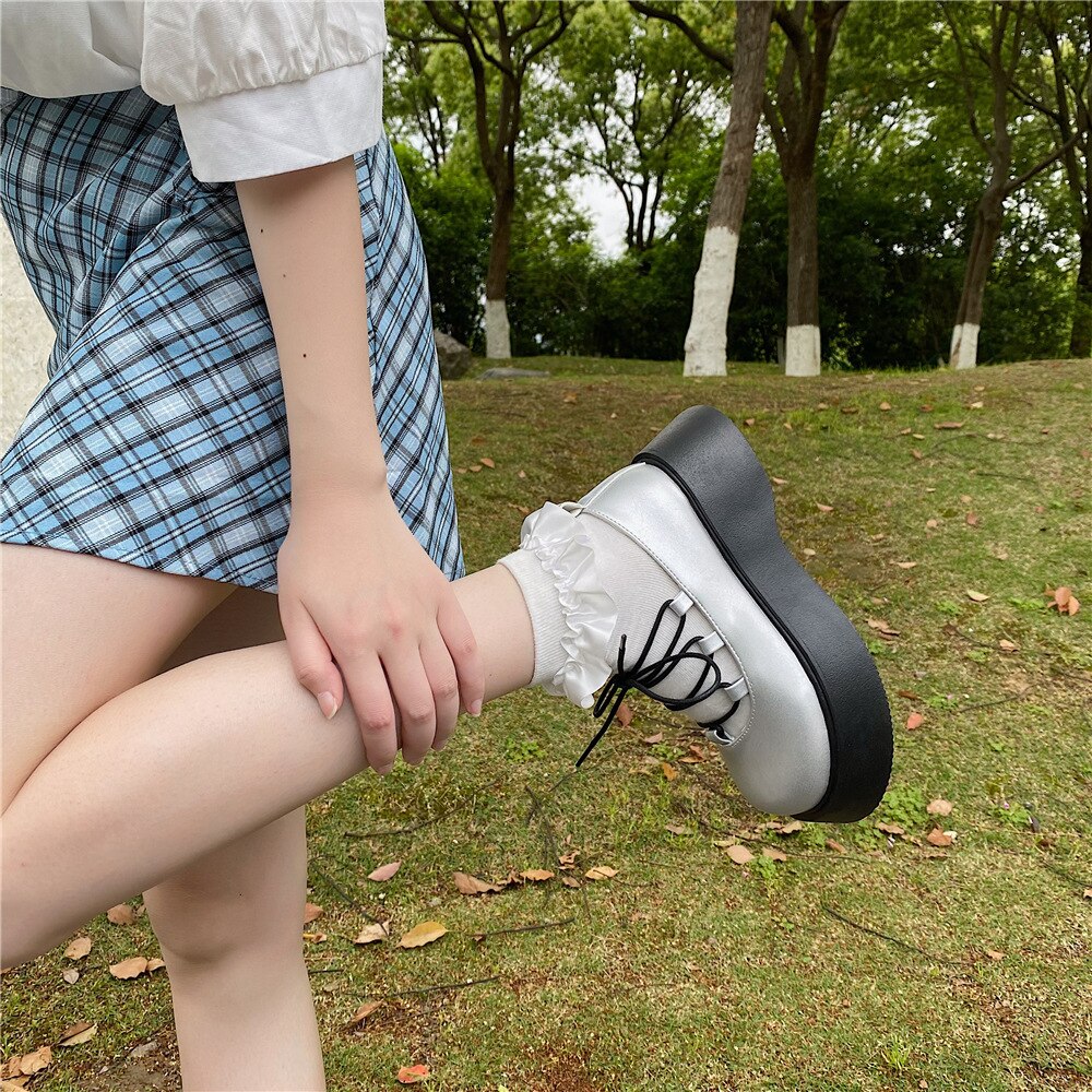Sweet Gothic Punk Ankle-strap Lolita Mary Jane Shoes SS2226