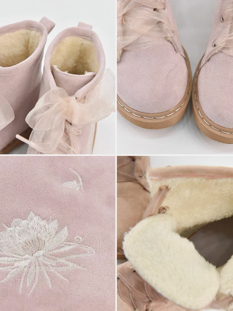 Lotus Fairy Apricot/Pink Boots BE750