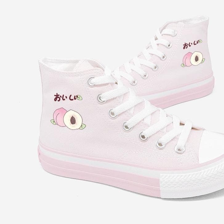 Sweet Peach Canvas Shoes