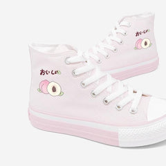 Sweet Peach Canvas Shoes