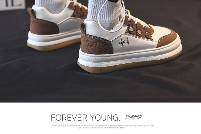 Two-Tone Platform Sneakers YP578