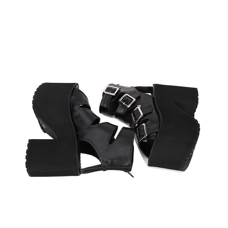 Gothic Harajuku Punk Gladiator Platform Shoes SP054