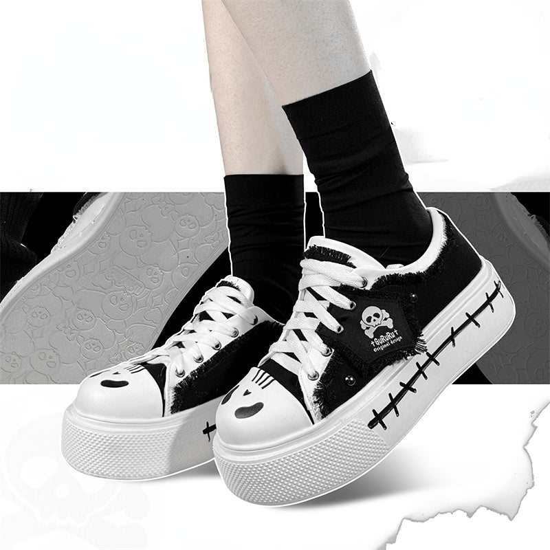 Raquel Emo Style Kawaii Skull Shoes ON295