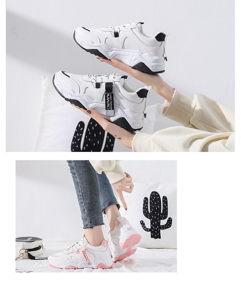 Lettering Panel Platform Chunky Sneakers