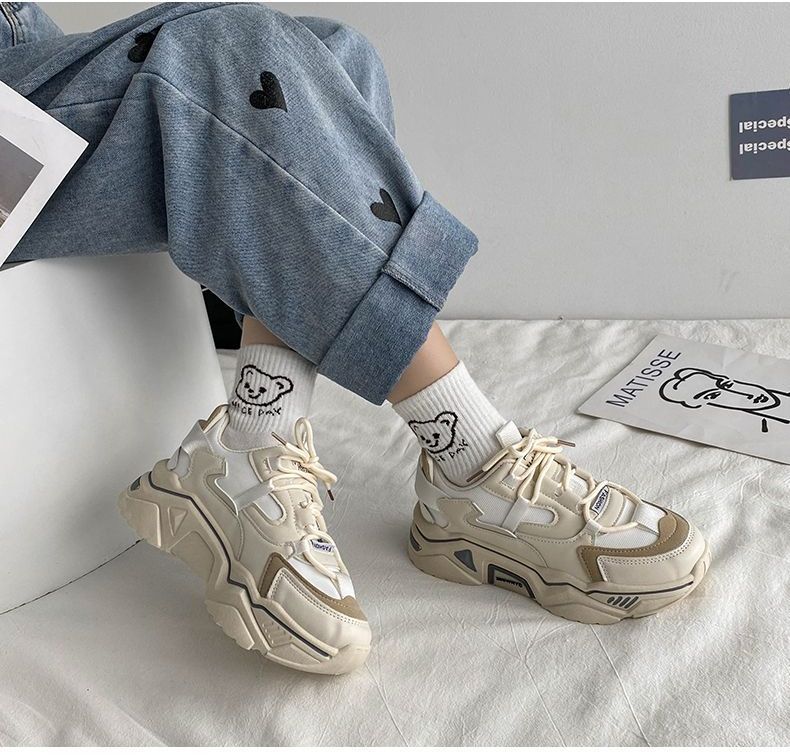 Lace-Up Platform Sneakers