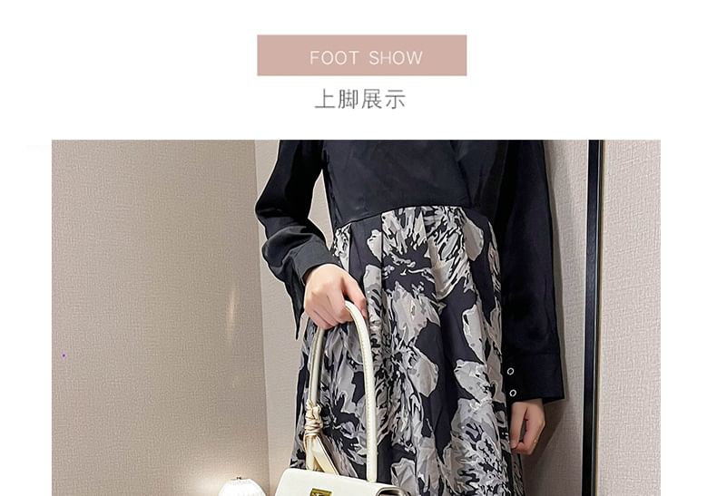 Floral Slingback Chunky Heel Sandals