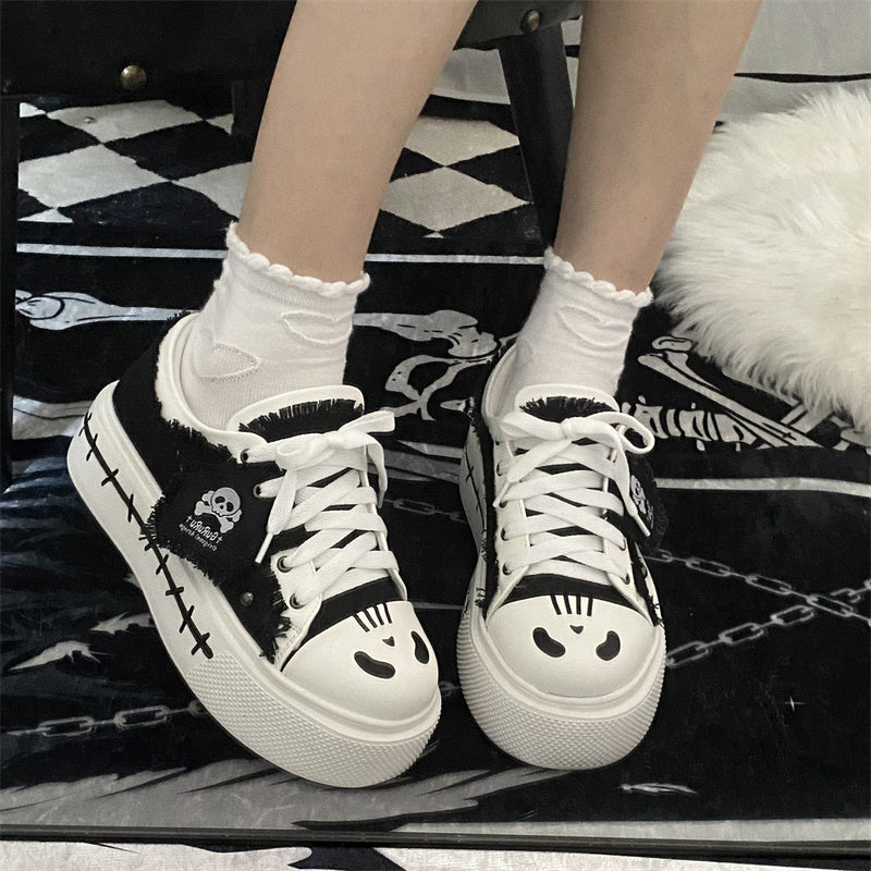 Raquel Emo Style Kawaii Skull Shoes ON295