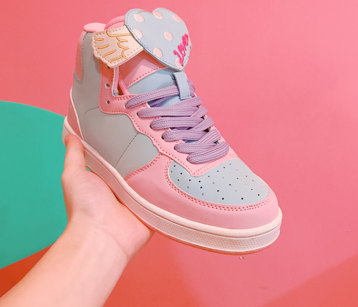 Cute Macaron Pink Shoes