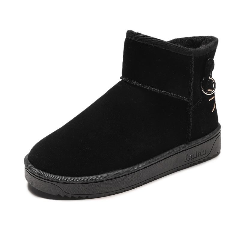 Black/Grey/Beige/Khaki Cute Cat Snow Boots