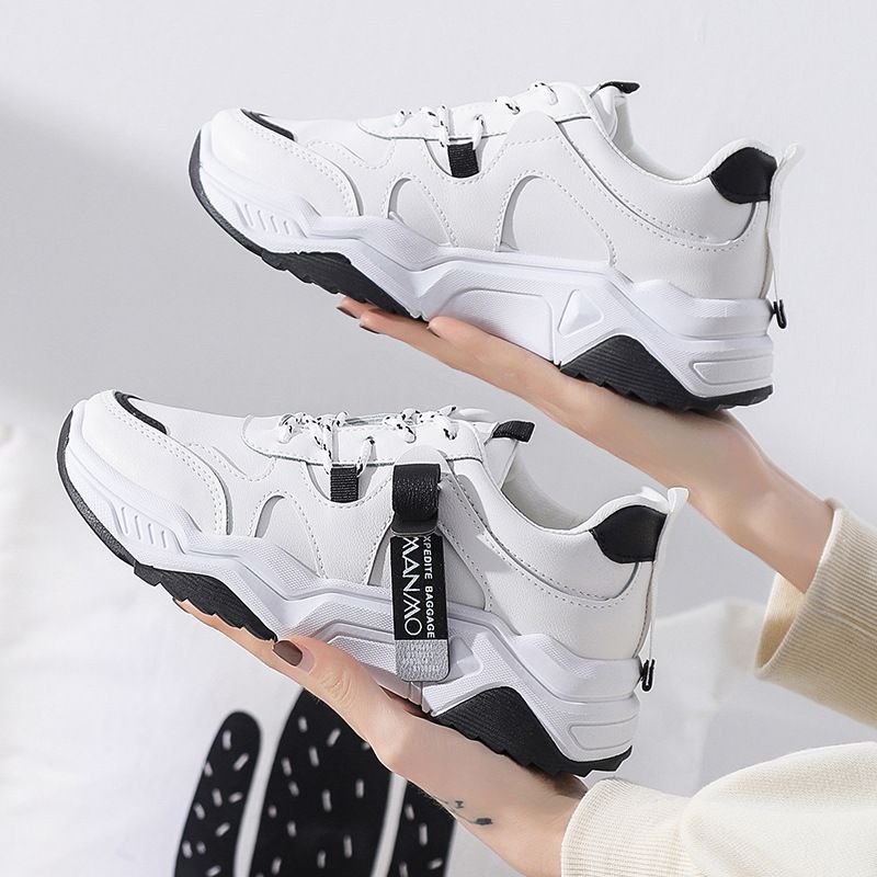 Lettering Panel Platform Chunky Sneakers