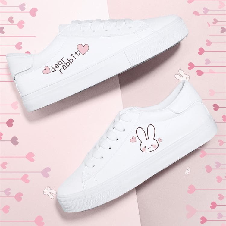 White Dear Rabbit Sneakers