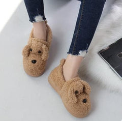5 Colors Kawaii Fluffy Dog Couple Shoes