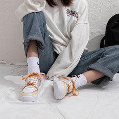 Ulzzang Sports Yellow/Purple Shoes BE976