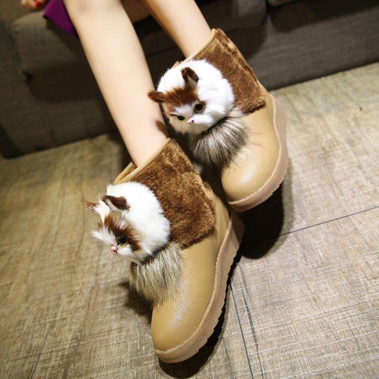 Sweet Keep Warm Cat Head Snow Boots SS0633