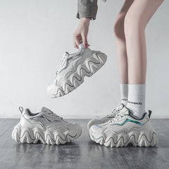 Korean Ulzzang White Casual Sneakers BE1271