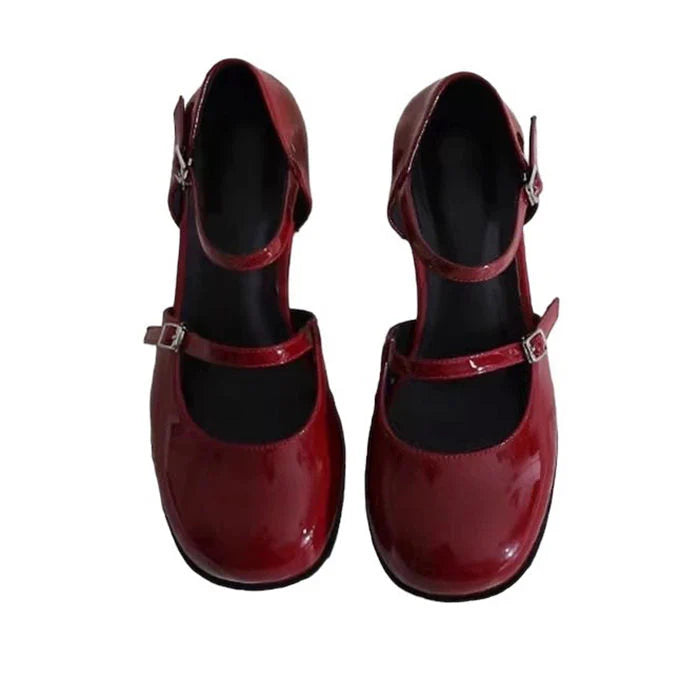 Vintage Red Mary Jane Sandals