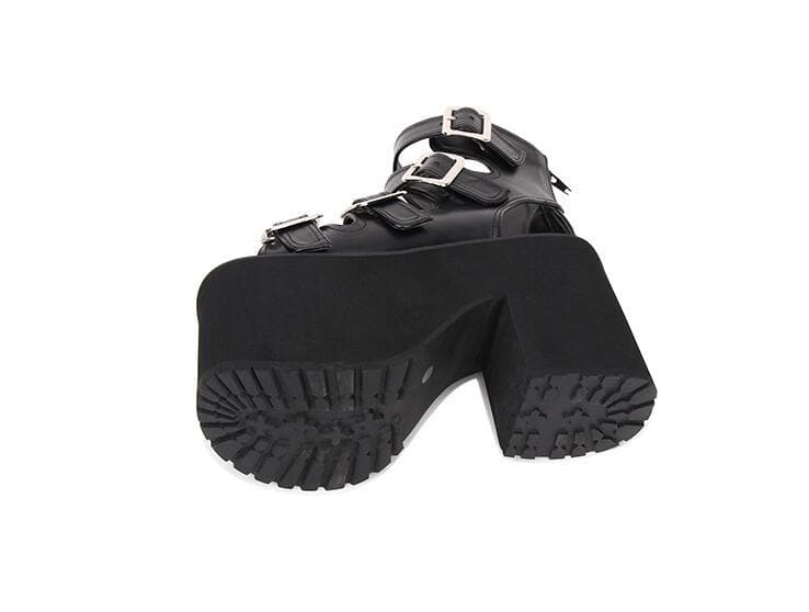 Gothic Harajuku Punk Gladiator Platform Shoes SP054