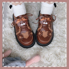 Japanese Kawaii Bear Sweet Lolita Thick Bottom Shoes BE524
