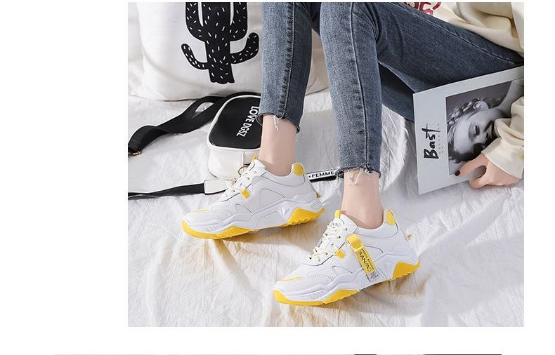 Lettering Panel Platform Chunky Sneakers