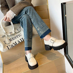 Platform Monk Strap Shoes