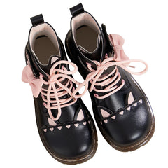 Lolita Cat Paw Martin Boots BE968