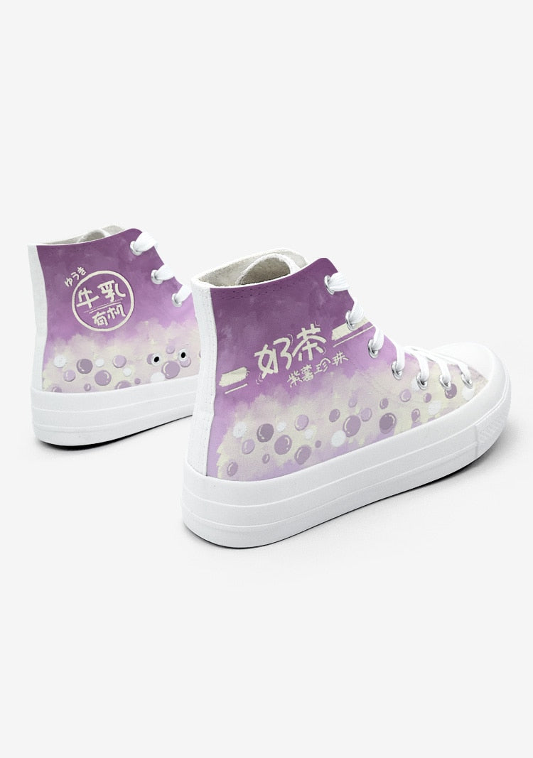 Japanese Colorful Hand Painted Canvas Shoes
