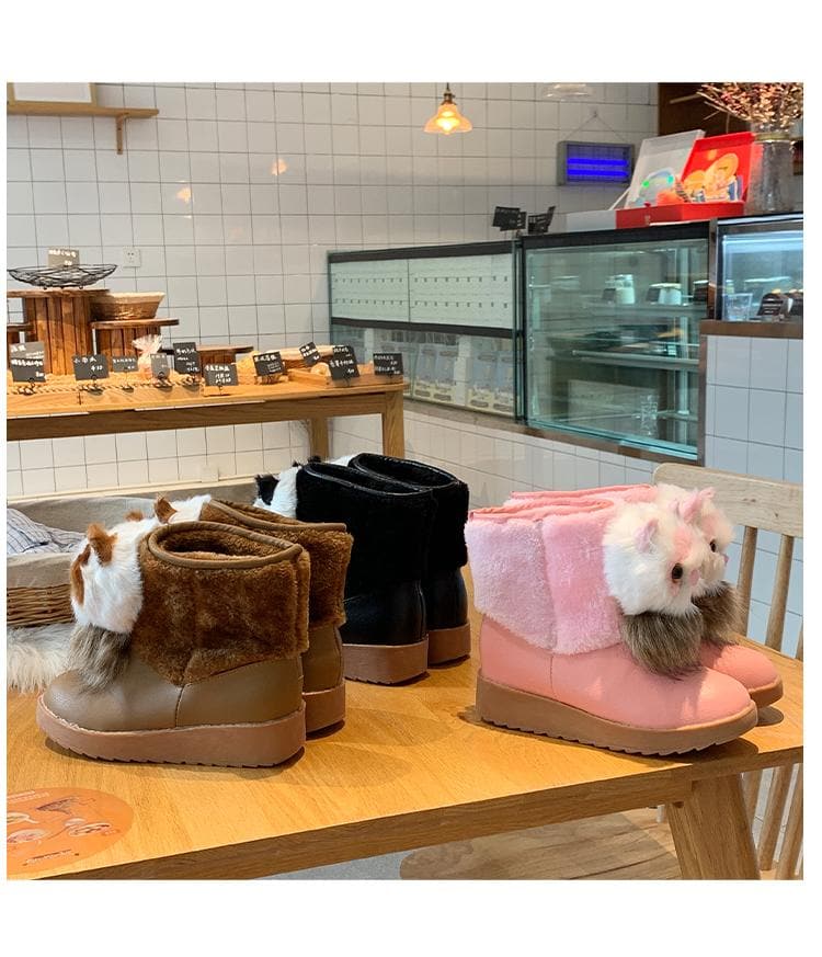 Sweet Keep Warm Cat Head Snow Boots SS0633