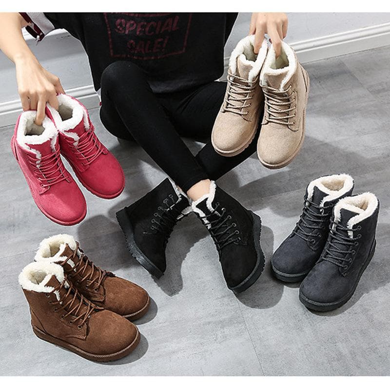 5 Colors Warming Fleece Boots