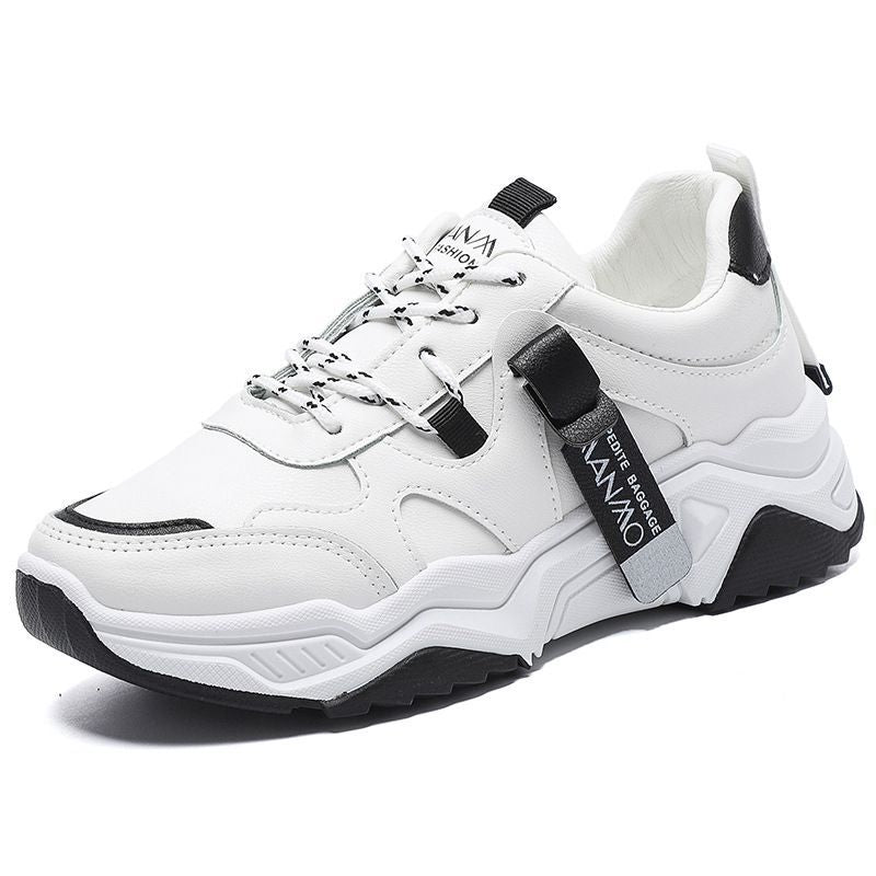 Lettering Panel Platform Chunky Sneakers