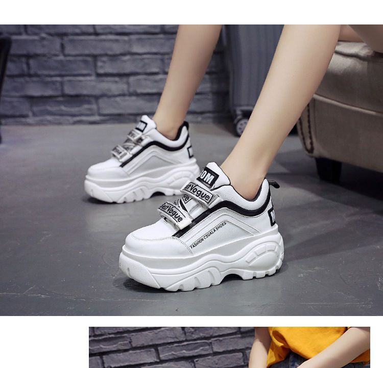 Lettering Color Block Platform Sneakers