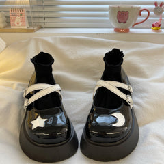 Kawaii White/Black JK Shoes BE1231