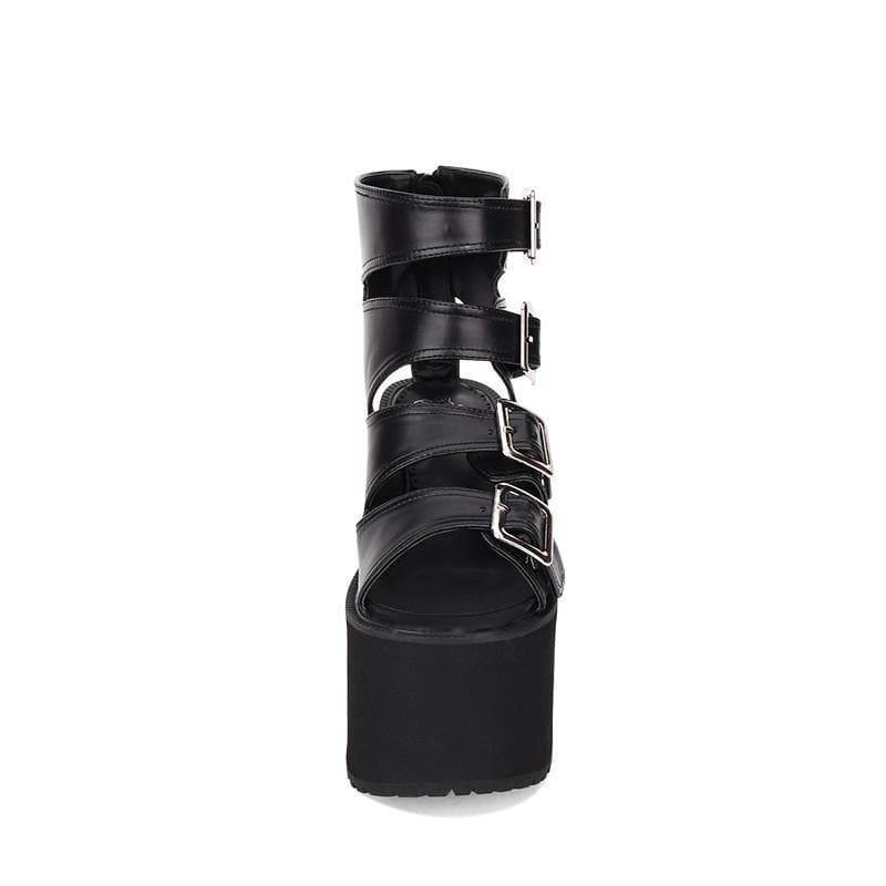 Gothic Harajuku Punk Gladiator Platform Shoes SP054
