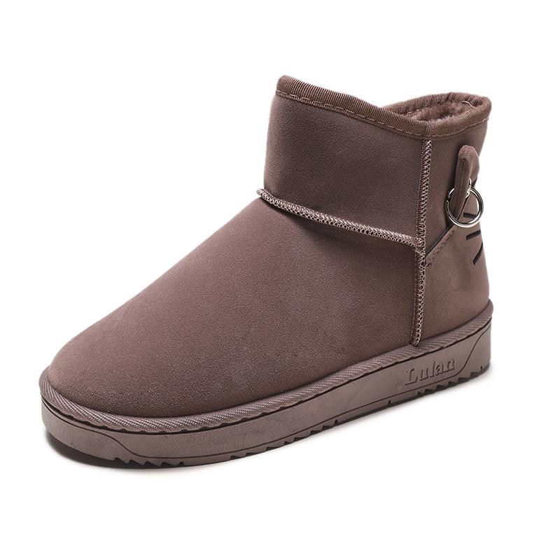 Black/Grey/Beige/Khaki Cute Cat Snow Boots