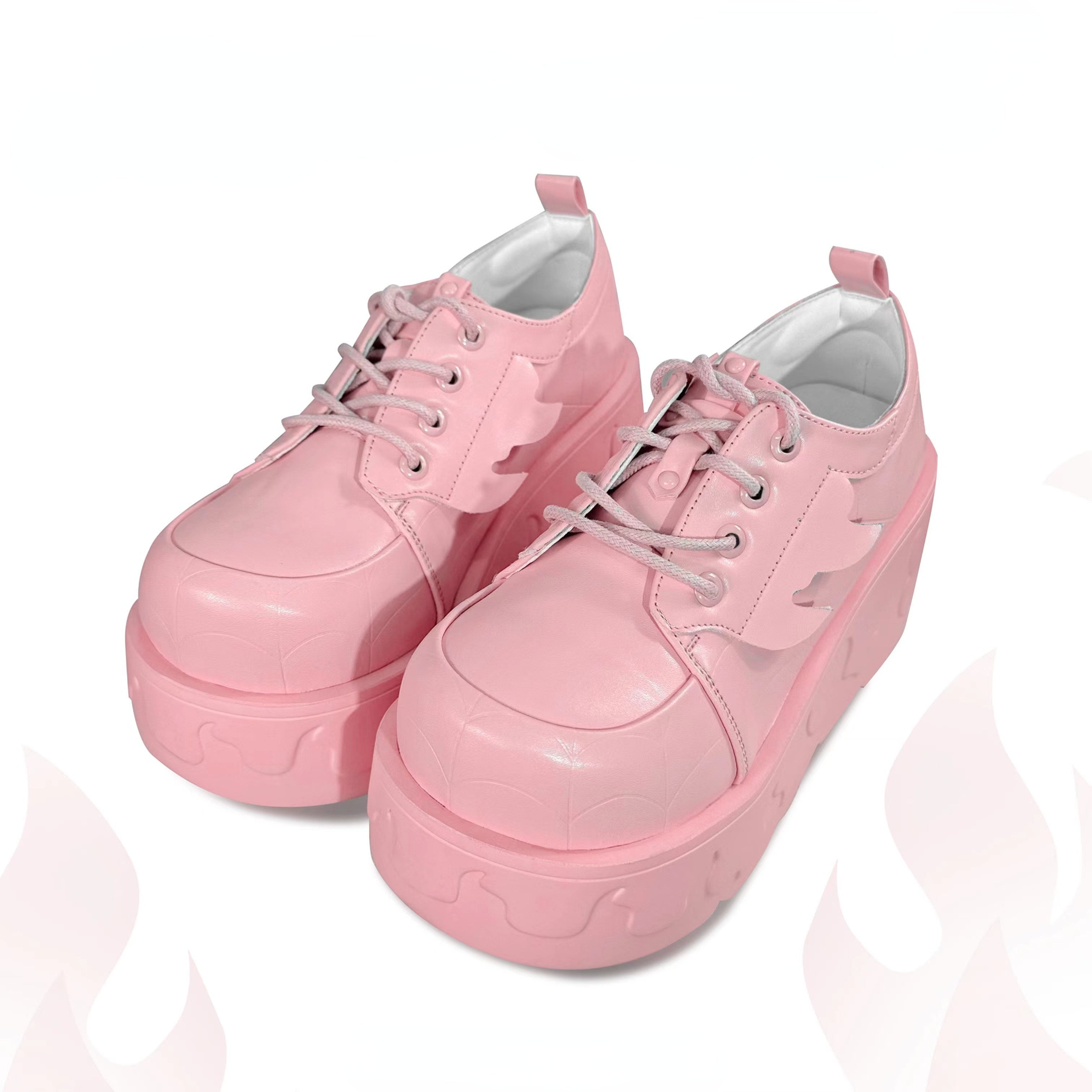 Black Pink Sweet Elena Platform Shoes ON294
