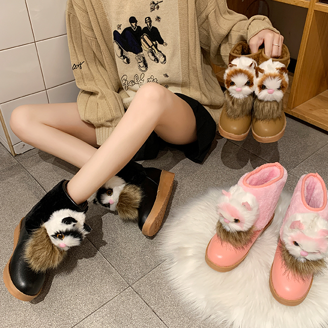 Sweet Keep Warm Cat Head Snow Boots SS0633