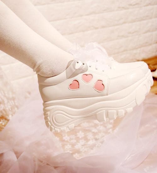 Lolita Heart High Platform Sneaker Shoes S13094