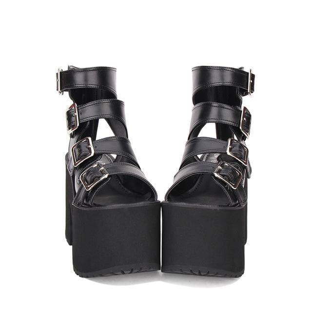 Gothic Harajuku Punk Gladiator Platform Shoes SP054