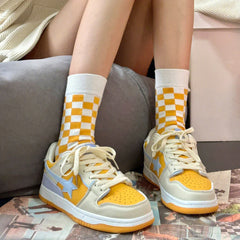 Yellow Star Aesthetic Sneakers