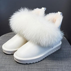 Fluffy Waterproof Inner Fleece Snow Boots